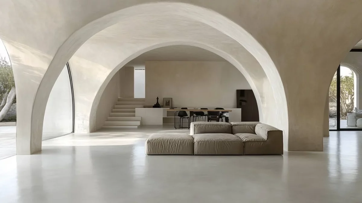 elliptical arch design for living room