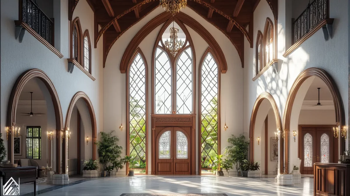 gothic home arch design idea