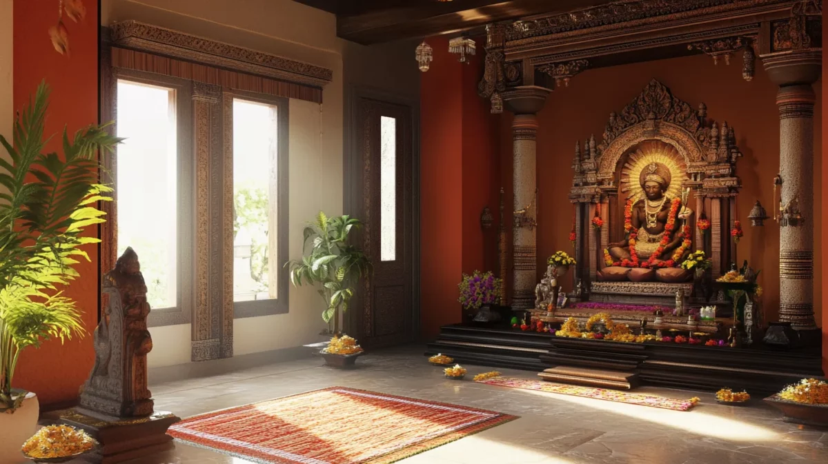 pooja room vastu for the west facing house