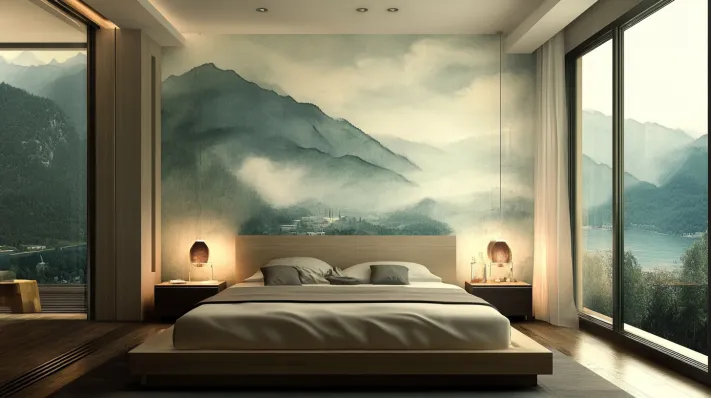 calm bedroom wallpaper designs