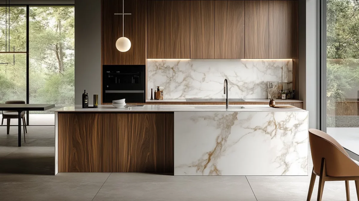 marble elegance modular kitchen design