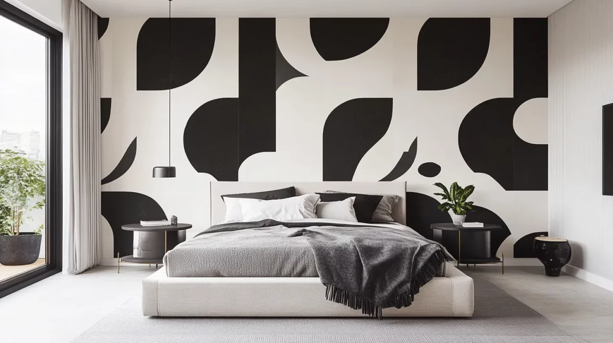 modern monochrome modern wallpaper for bedroom walls designs