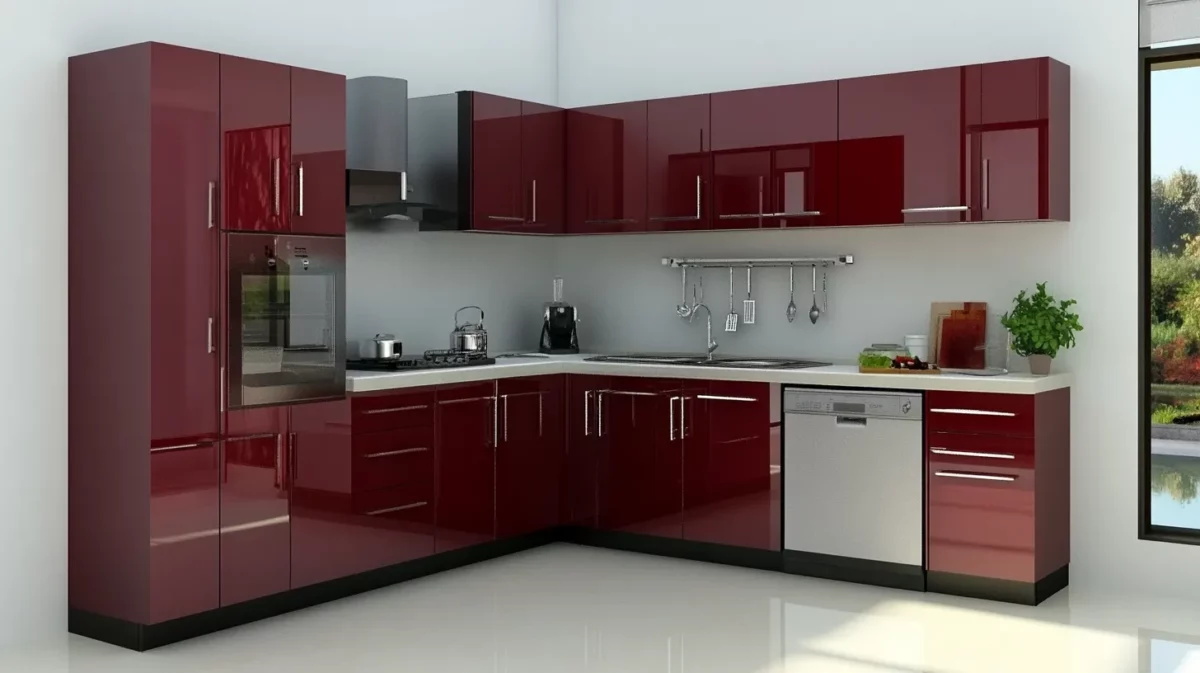 pre assembled l shape modular kitchen design