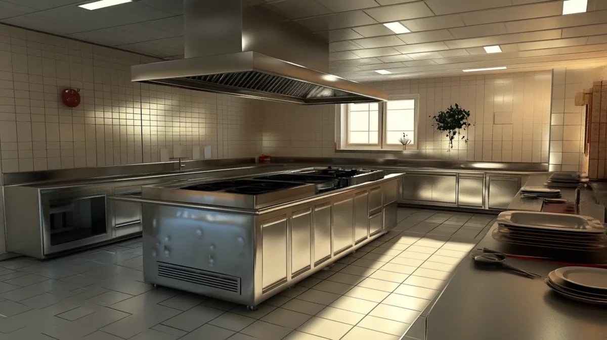 stainless steel kitchen