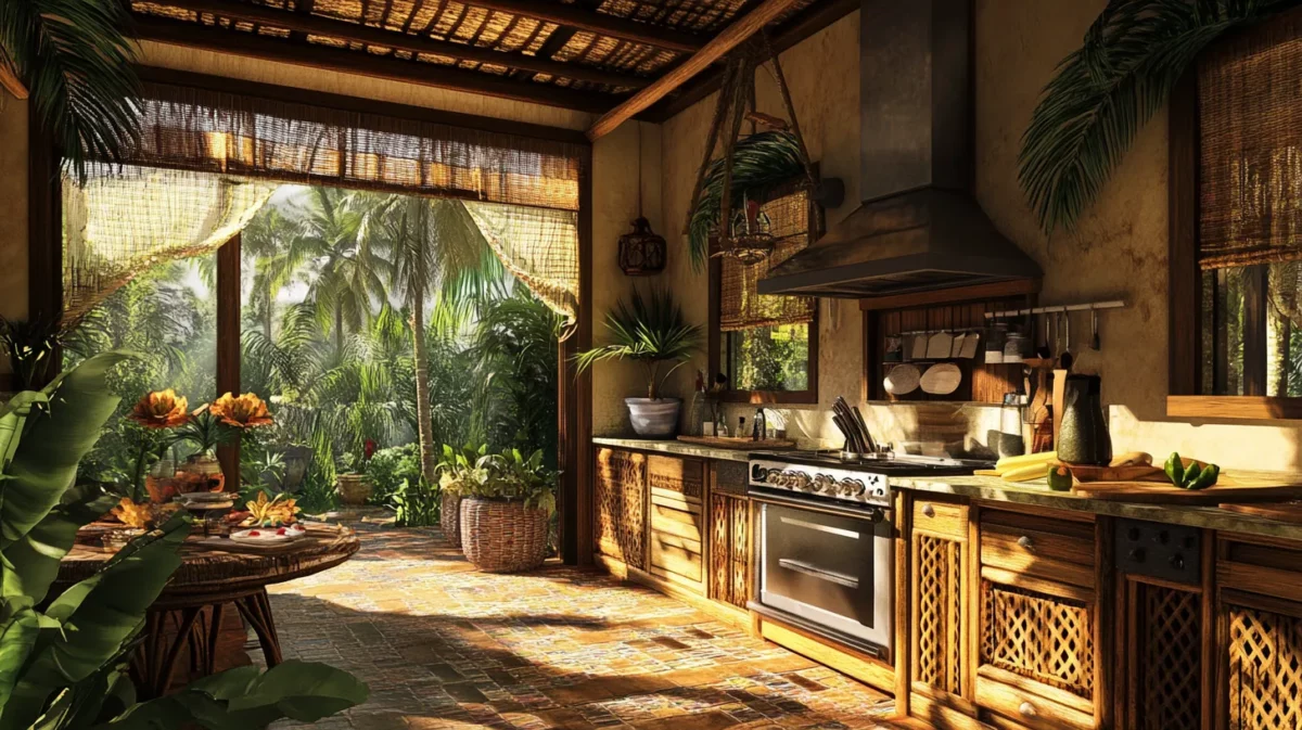 tropical kitchen design