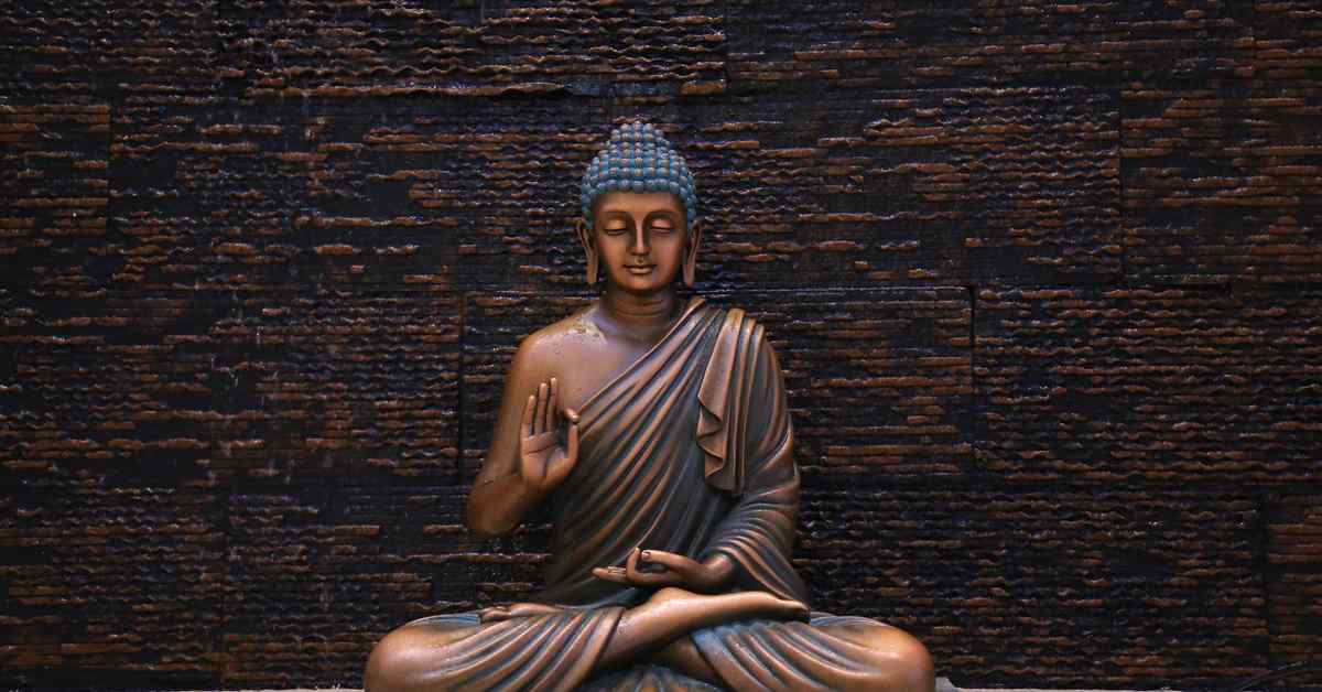 Hand Made Buddha Blessing Pose Idol - ARC Handicrafts