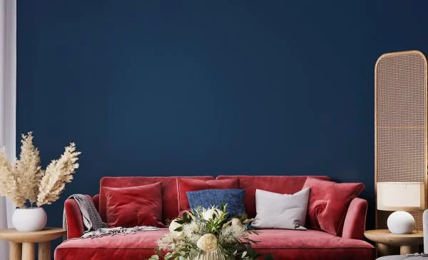 Blue Fur Leopard Fabric, Wallpaper and Home Decor