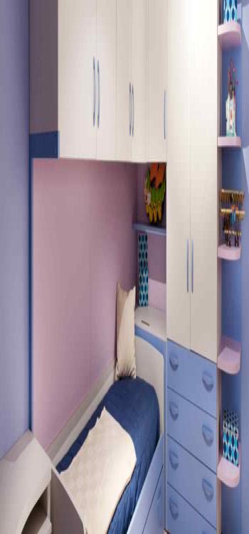 Blue Purple Two Colour Combination For Bedroom Walls