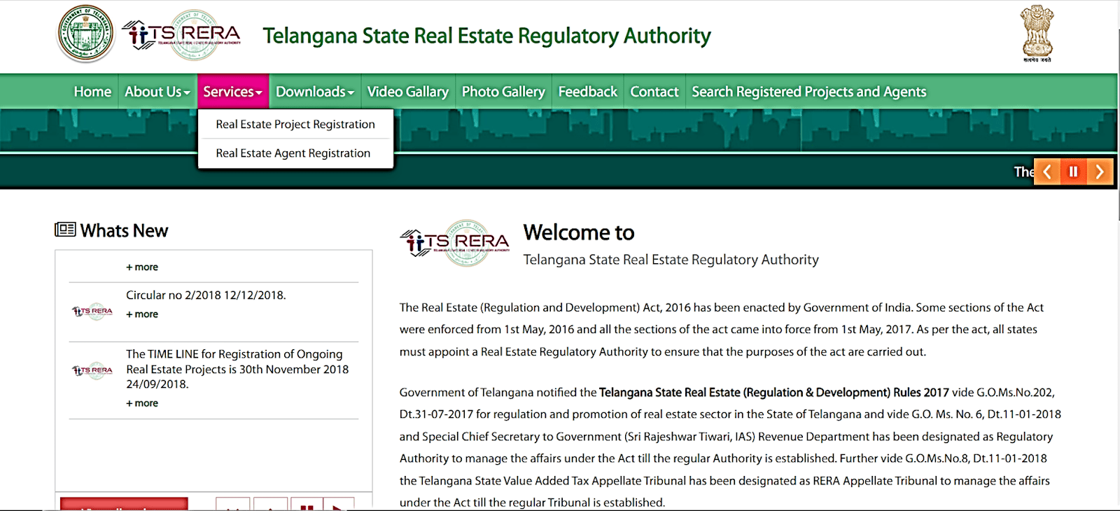 Registration Process for Agents in RERA Telangana