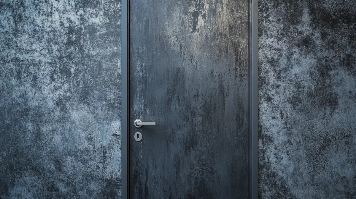 textured grey ultra modern flush door design