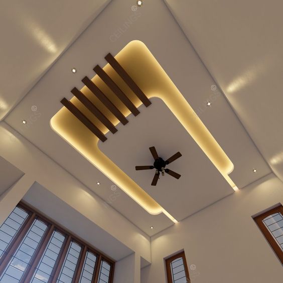 false ceiling lights color combinations