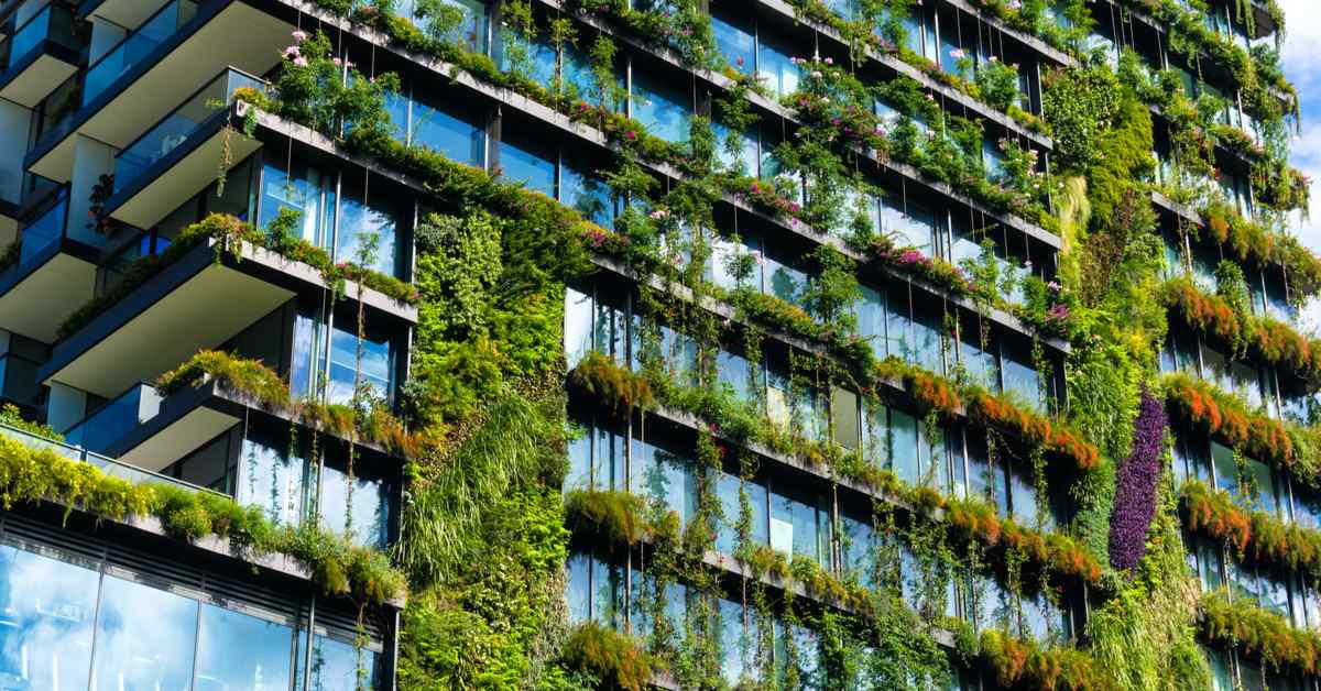 green architecture concept