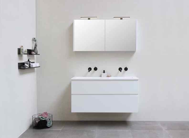 a unit of cabinets bathroom shelf designs