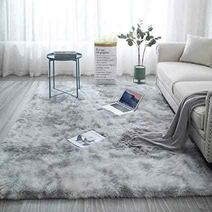 Hind Carpets Abstract Design Premium Silk Rug For Living Room Bed Room And  Hall - Multi Grey - 5 X 7
