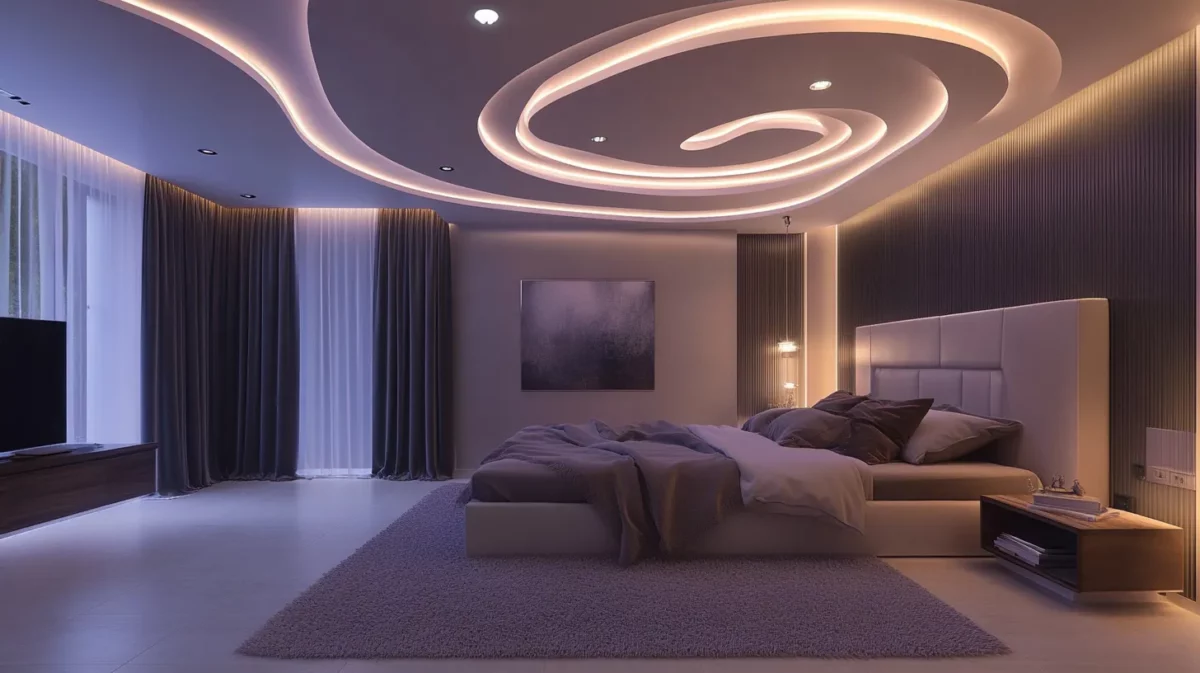 a swirl on the contemporary ceiling of your home