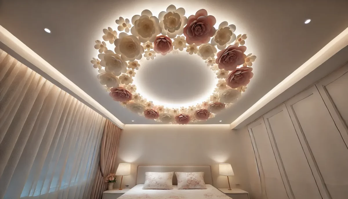 Pop False Ceiling Flower Design