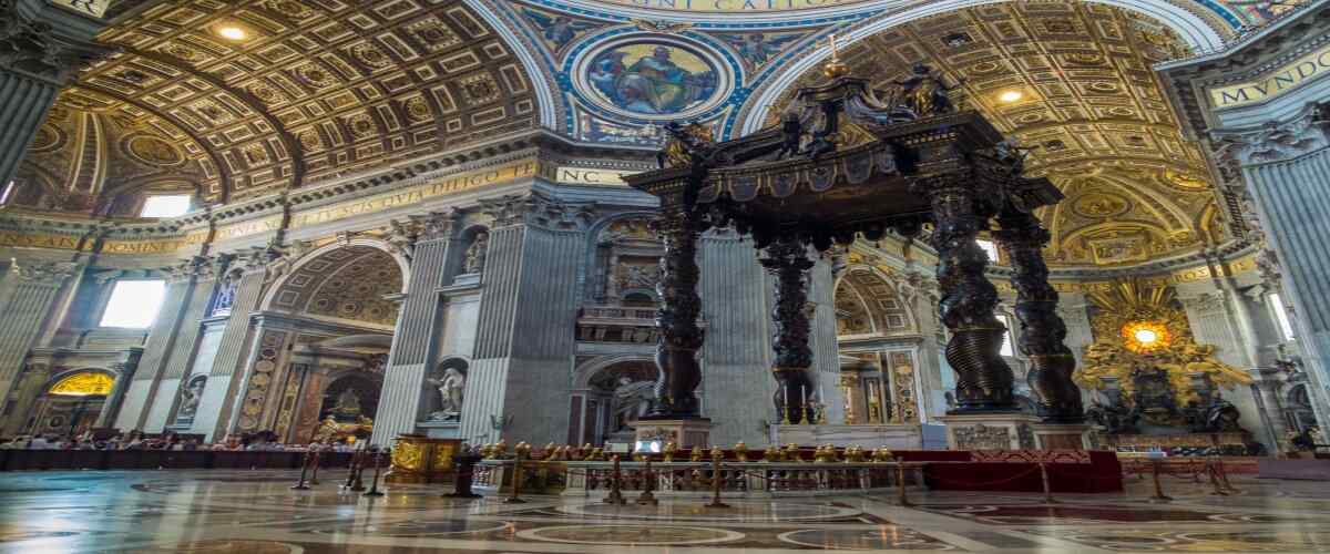 St. Peter's Square & The Baldacchino, Rome, Italy