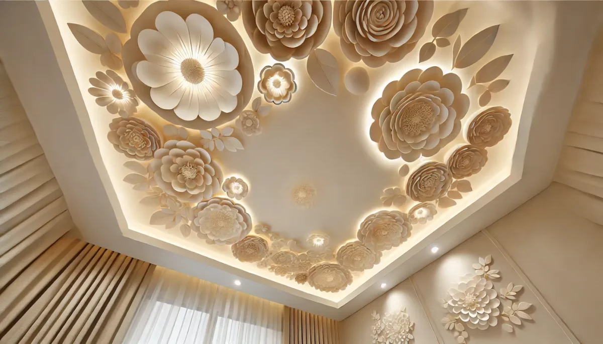 subtle petal accents pop flower design for room