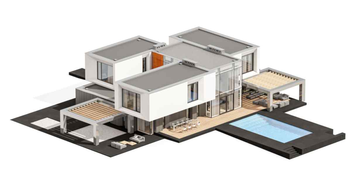 One Floor House Design Plans 3d