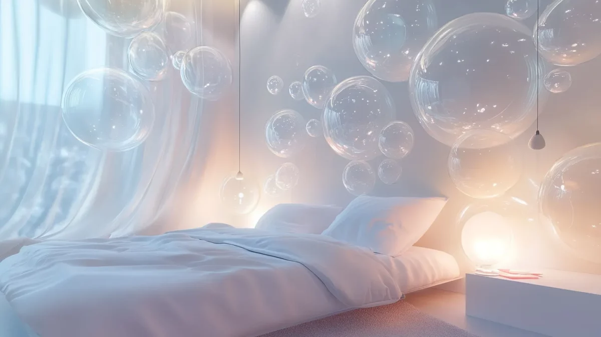 feeling bubbly wallpaper room 3d