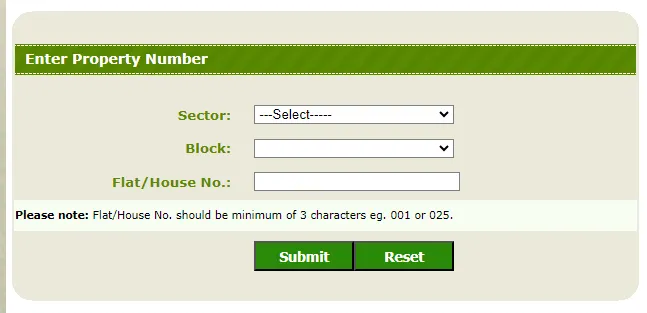 block and house numbers in noida jal board website