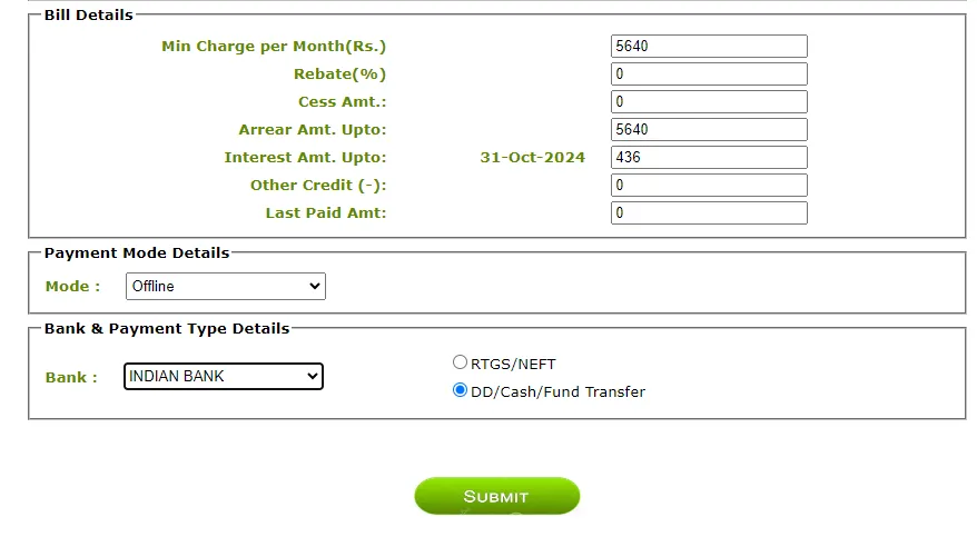 offline mode in noida jal board bill payment offline