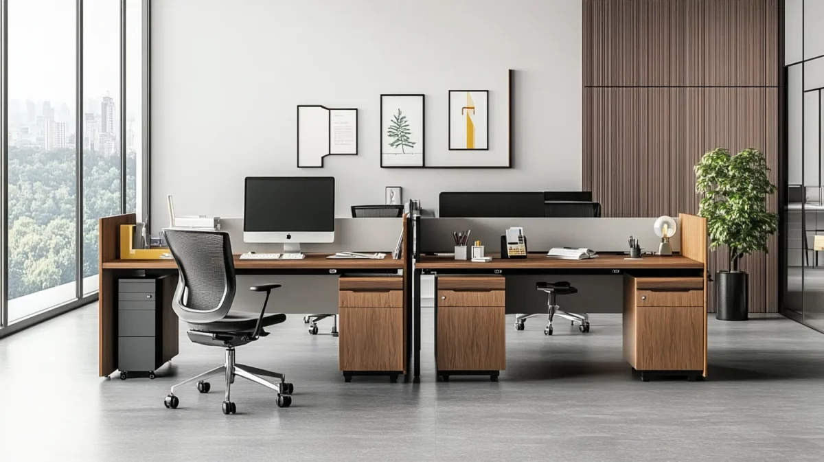 compact multifunctional office interior design