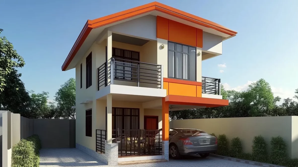 2 storey small house design