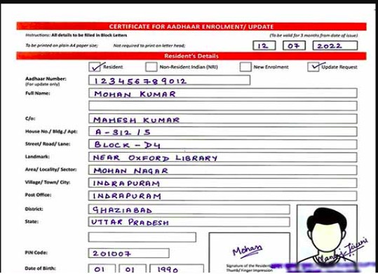 aadhaar card