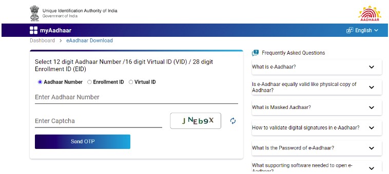 aadhaar card