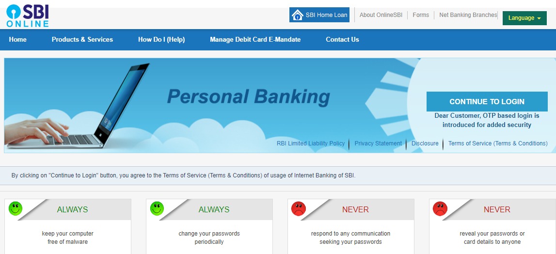 how to download loan statement from sbi online