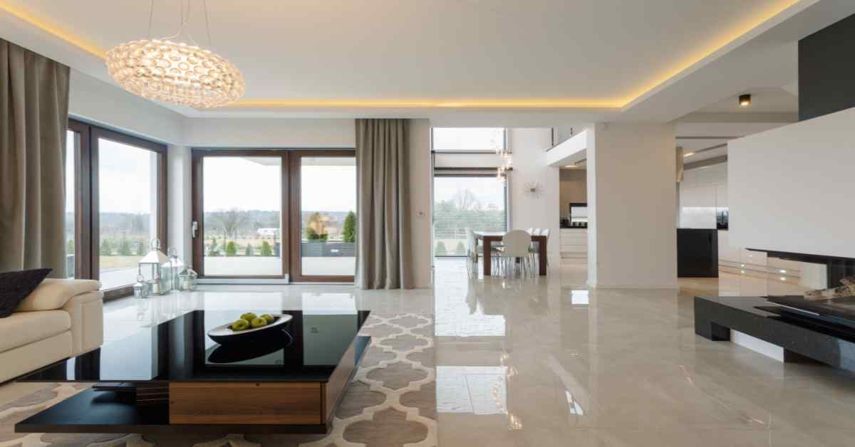Living Room Granite Flooring: Designs to Enhance Your Home's Aesthetics