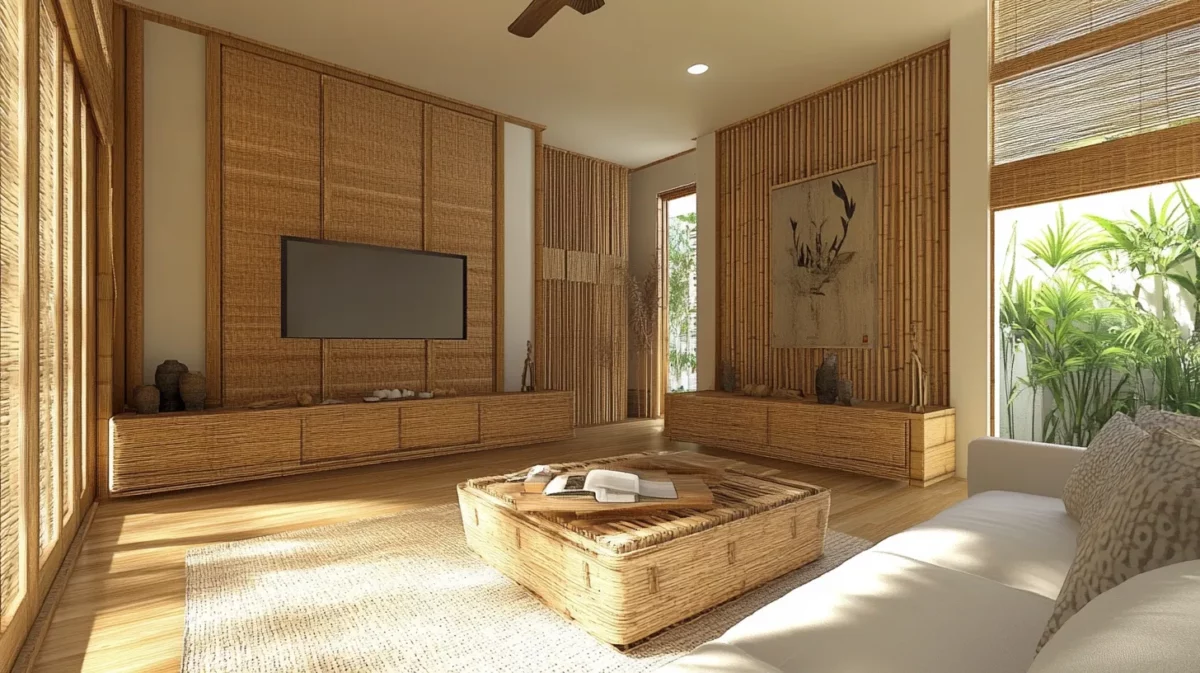 bamboo as wall panels