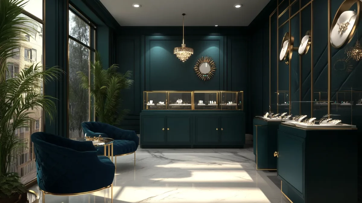 luxury with a modern twist jewellery shop for modern jewellery design