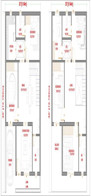 30x40 House Plans