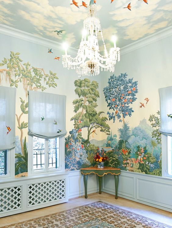 How to Master the Latest Trend of Ceiling Wallpaper | Living North