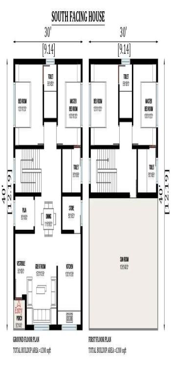 30x40 House Plans