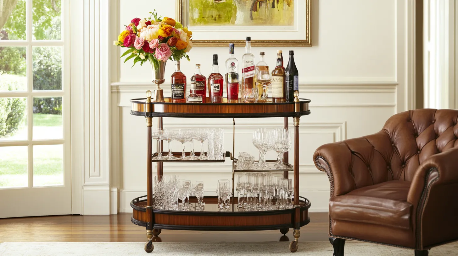 the classic bar cart design