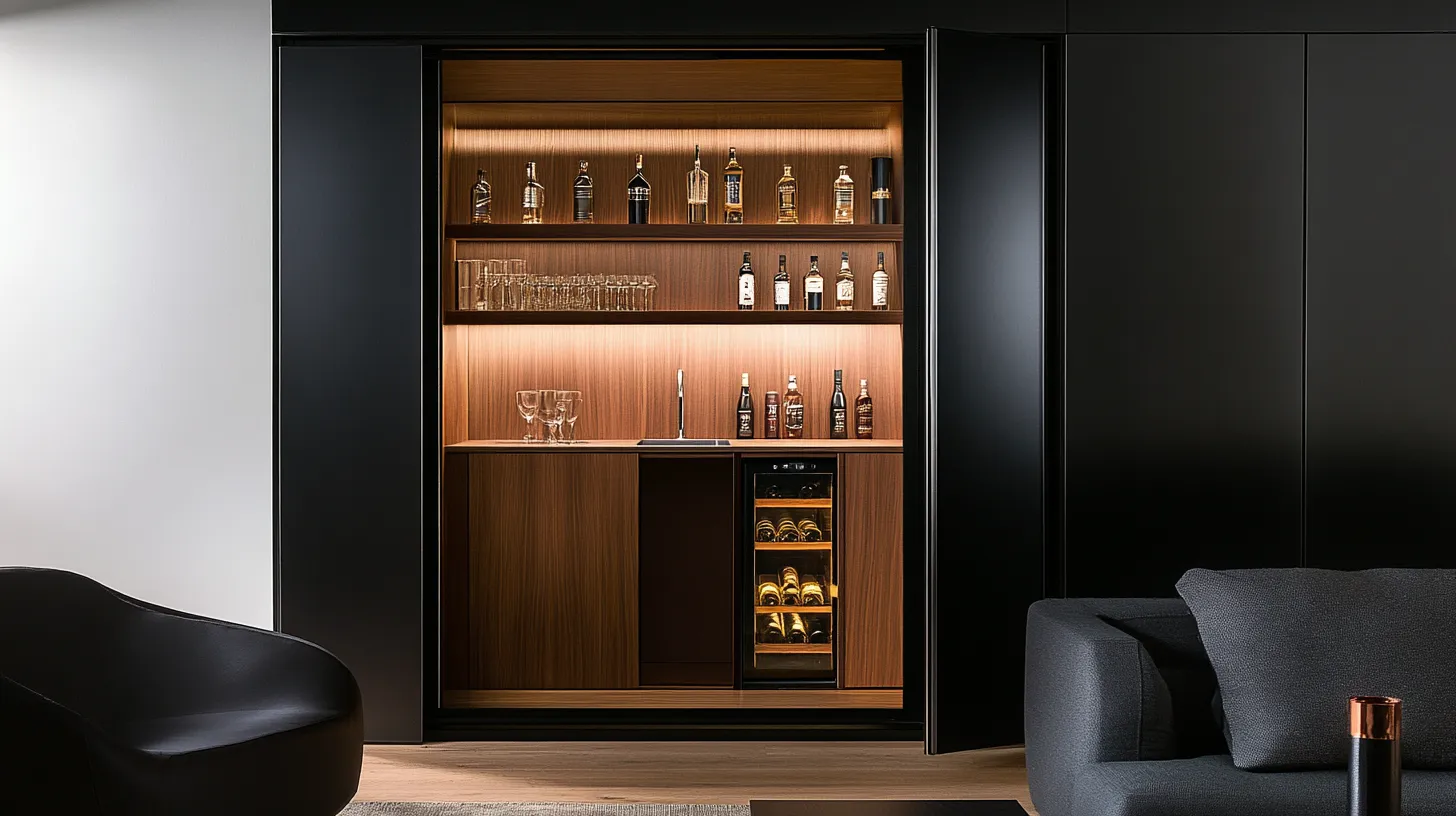 the hidden bar design