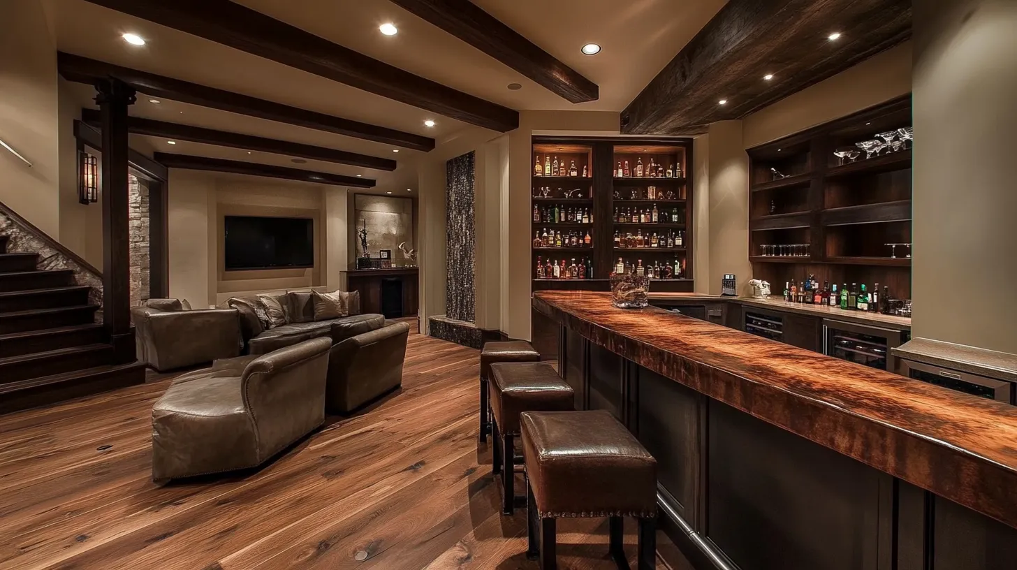 the right location for your living room bar