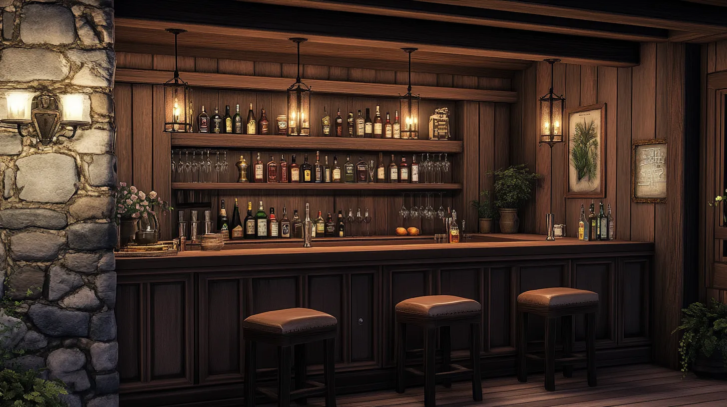 the rustic bar design