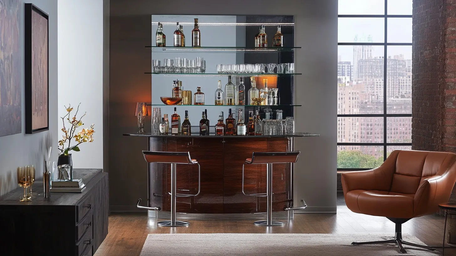 the stylish mini bar design