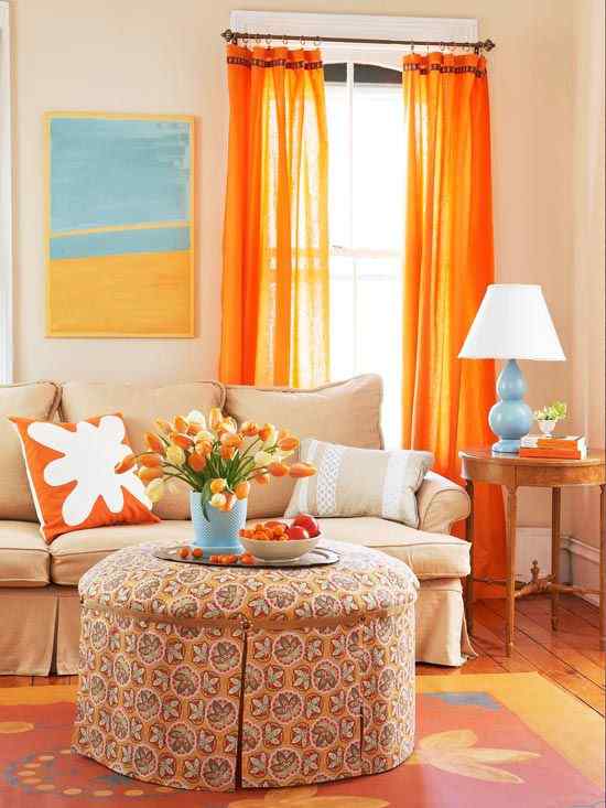 Living Room Curtain Design