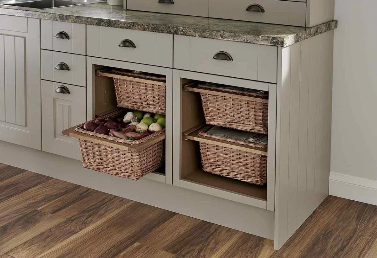 kitchen drawer basket design