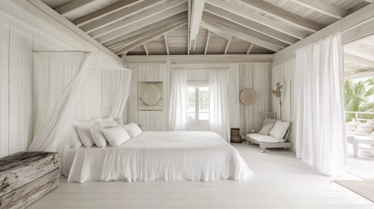 all white bedroom design