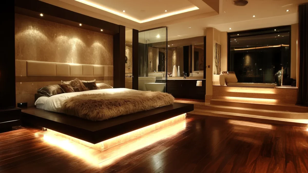 right lighting for luxury bedroom design