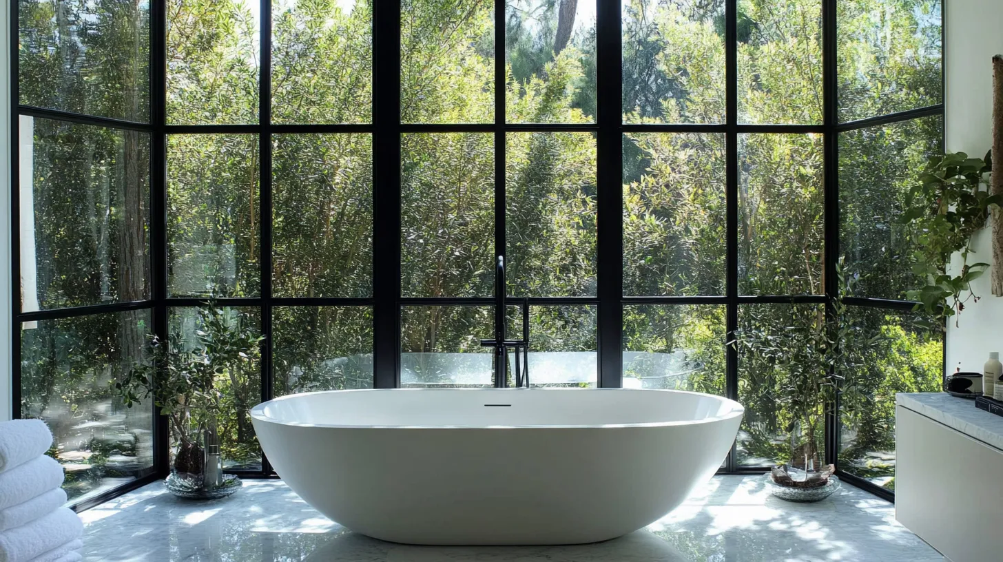 tranquil floral escape luxury bathroom