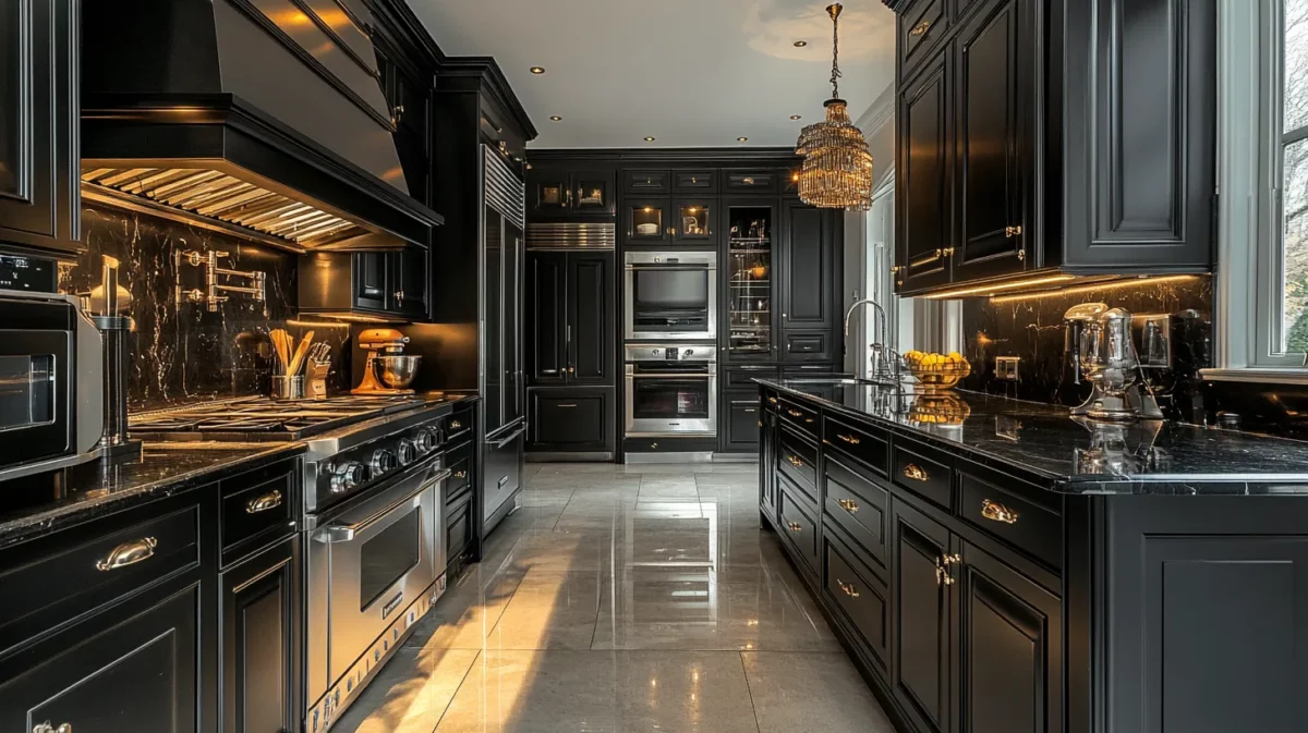 introducing the allure of modern luxury black kitchens