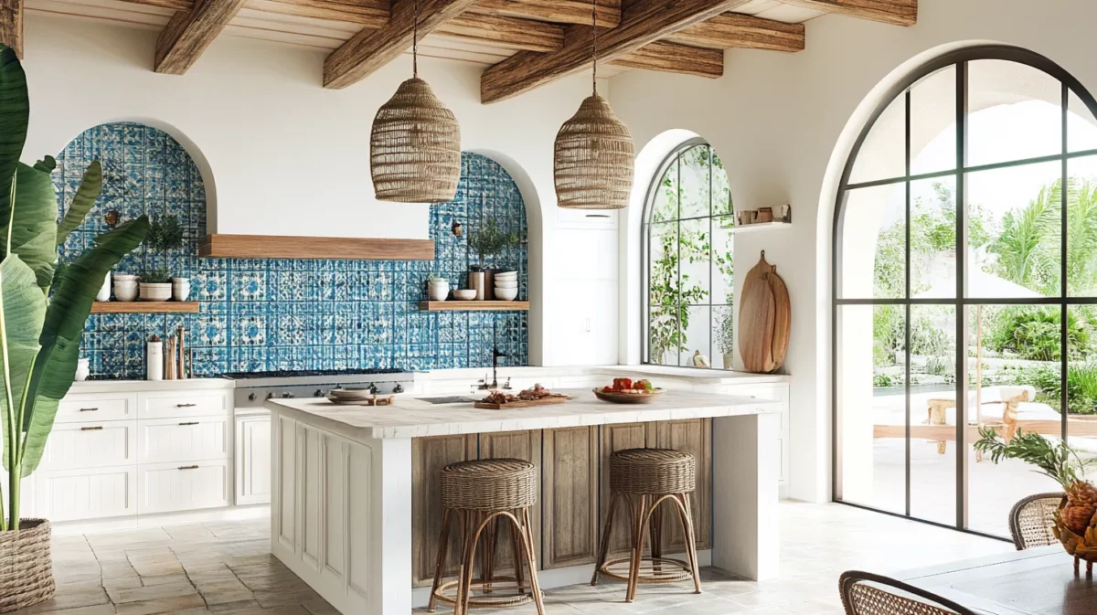 the charm of a luxury modern mediterranean kitchen