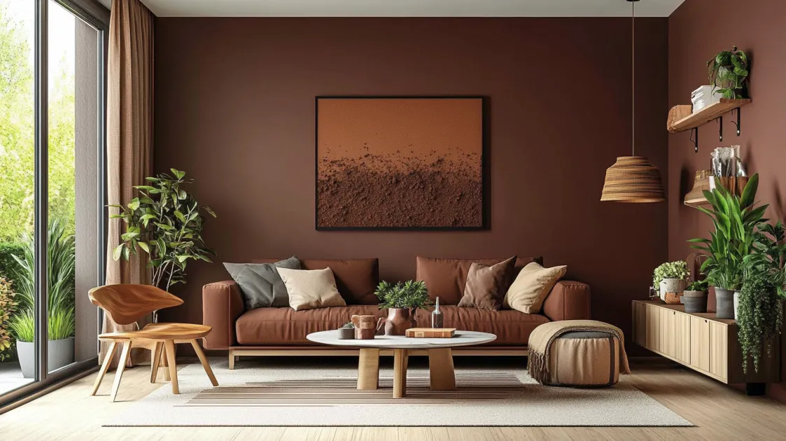 light brown paint colours for the living room